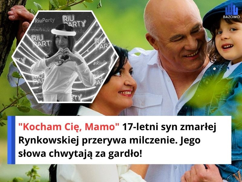 "Kocham Cię, Mamo" 17-letni syn zmarłej Rynkowskiej przerywa milczenie. Jego słowa chwytają za gardło!